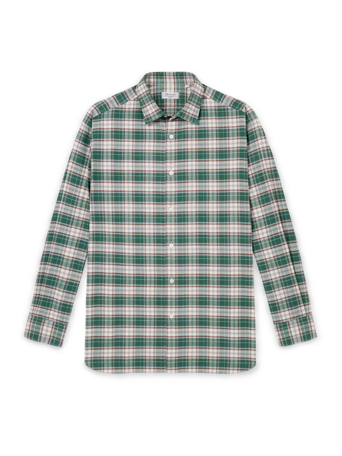 Checked Cotton-Flannel Shirt