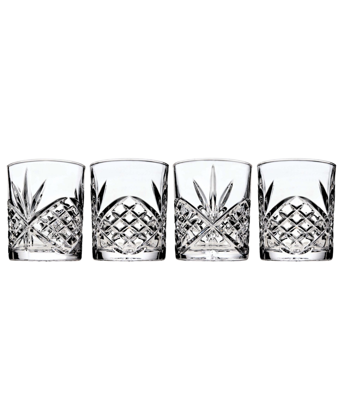 Dublin Double Old-Fashioned Glasses, Set of 4 - Clear