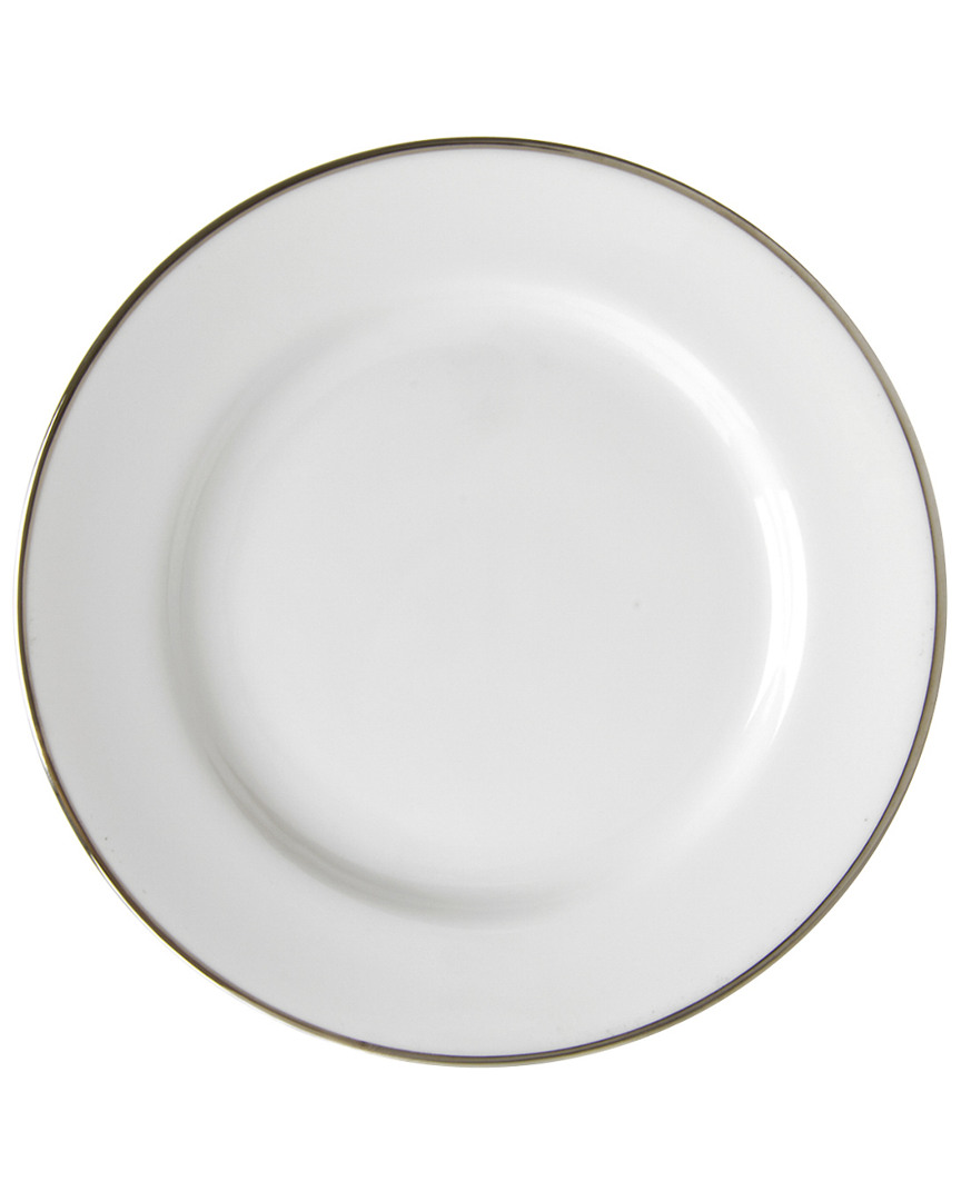 Set of 6 Silver Line Bread & Butter Plates