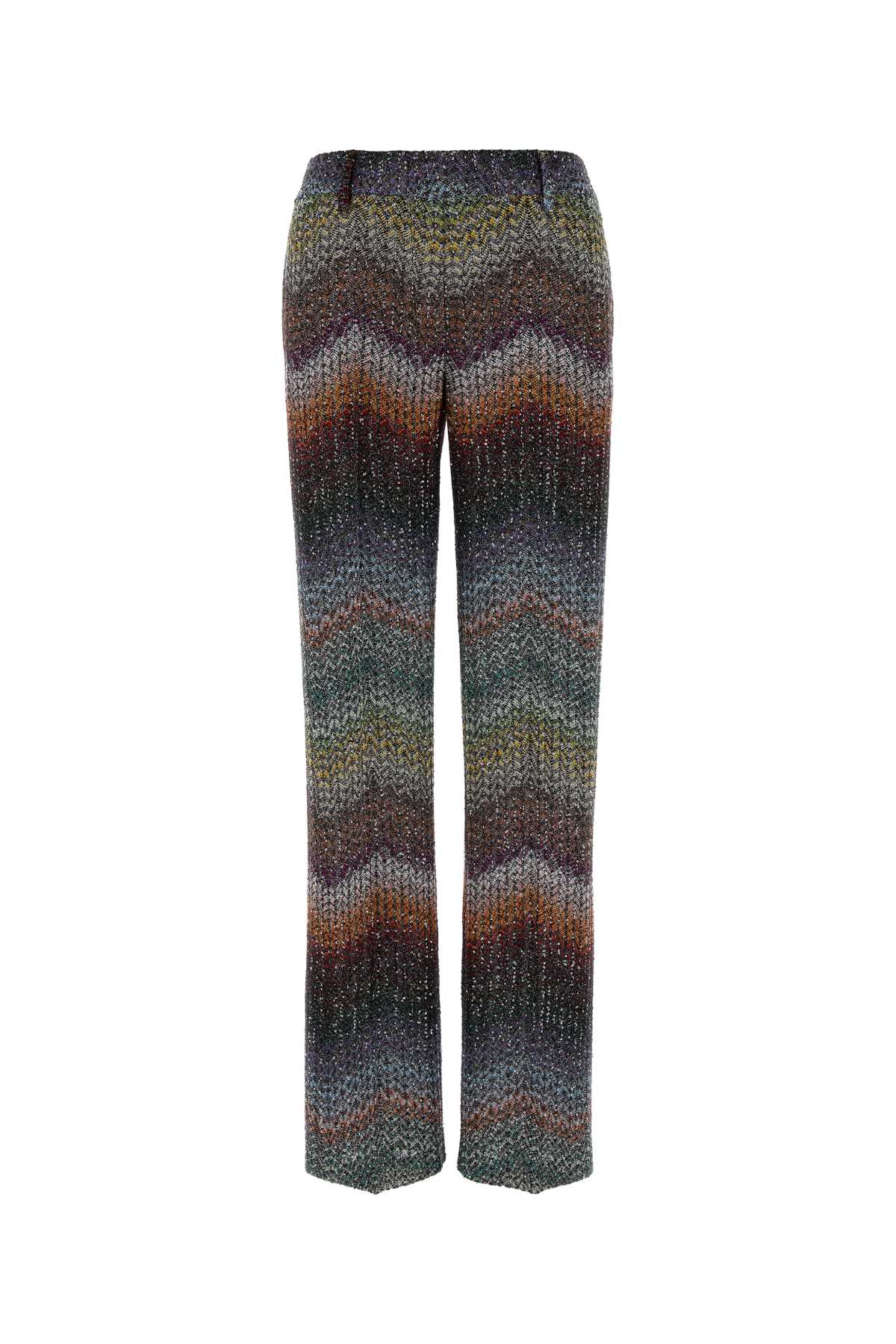 Zigzag Lamé Viscose Pants
