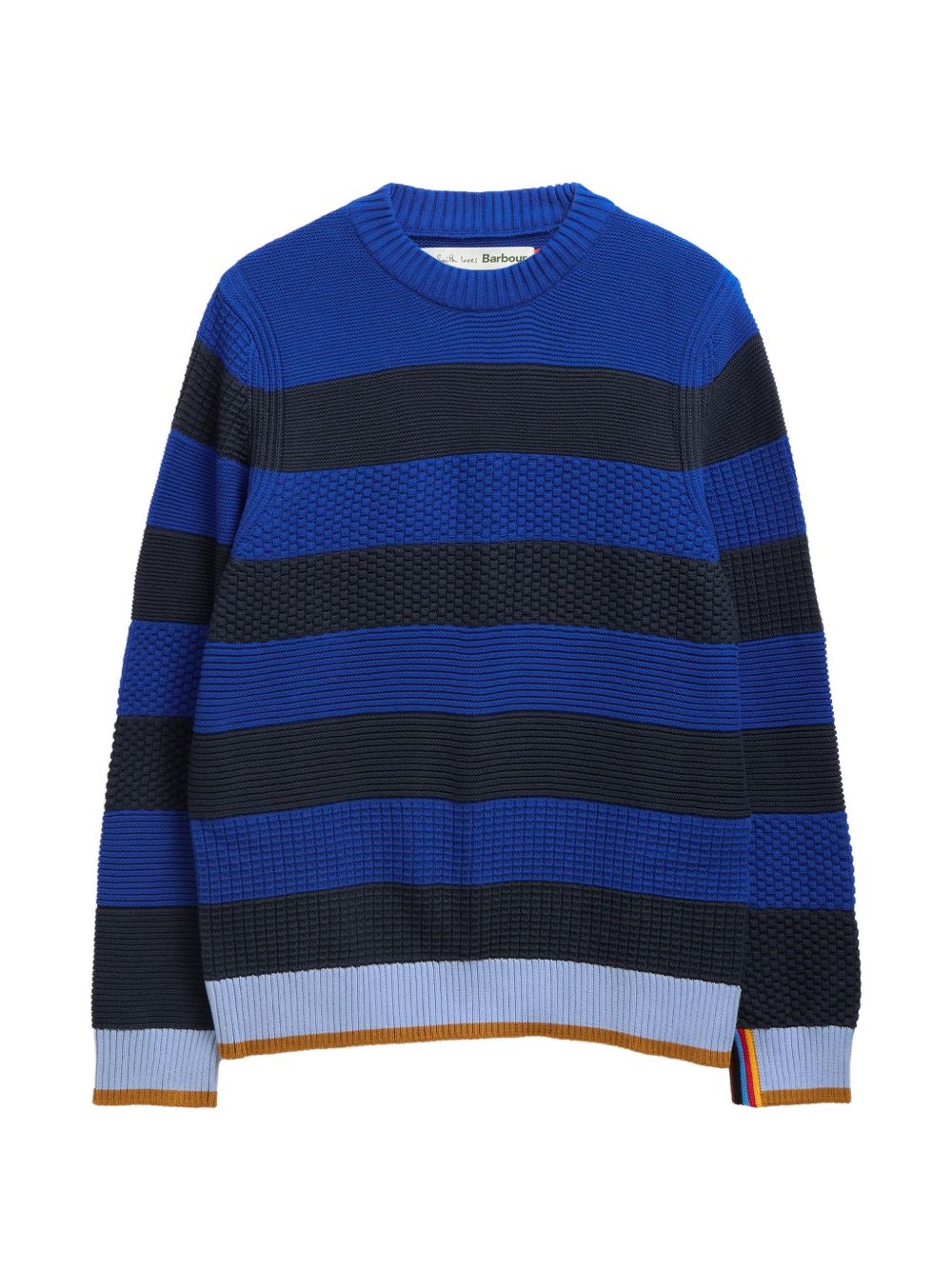 X Barbour Paul Smith Southwold striped crew neck sweater