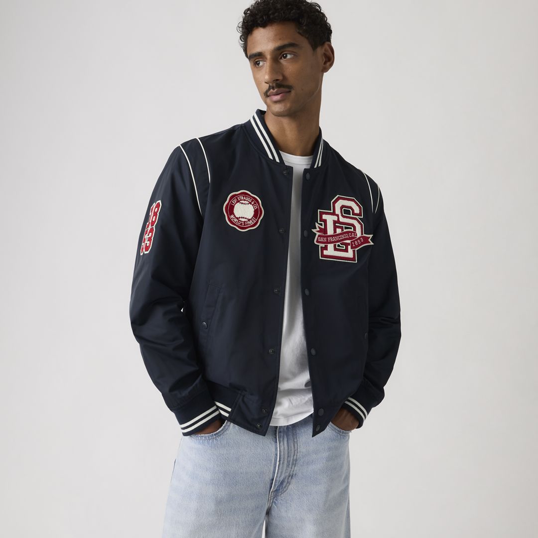 Varsity Patch Bomber Jacket