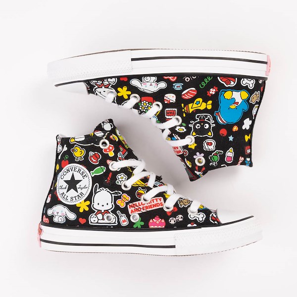 Converse x Hello Kitty&reg; & Friends Chuck Taylor All Star High-Top Sneaker - Little Kid - Black