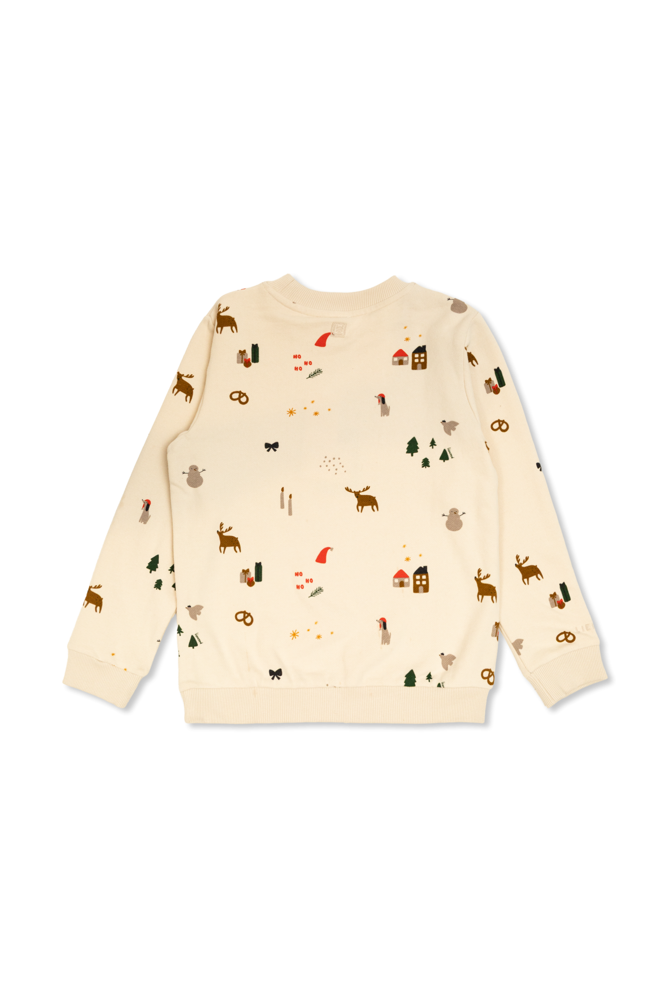 Sweatshirt With A Pattern, Unisex, Cream