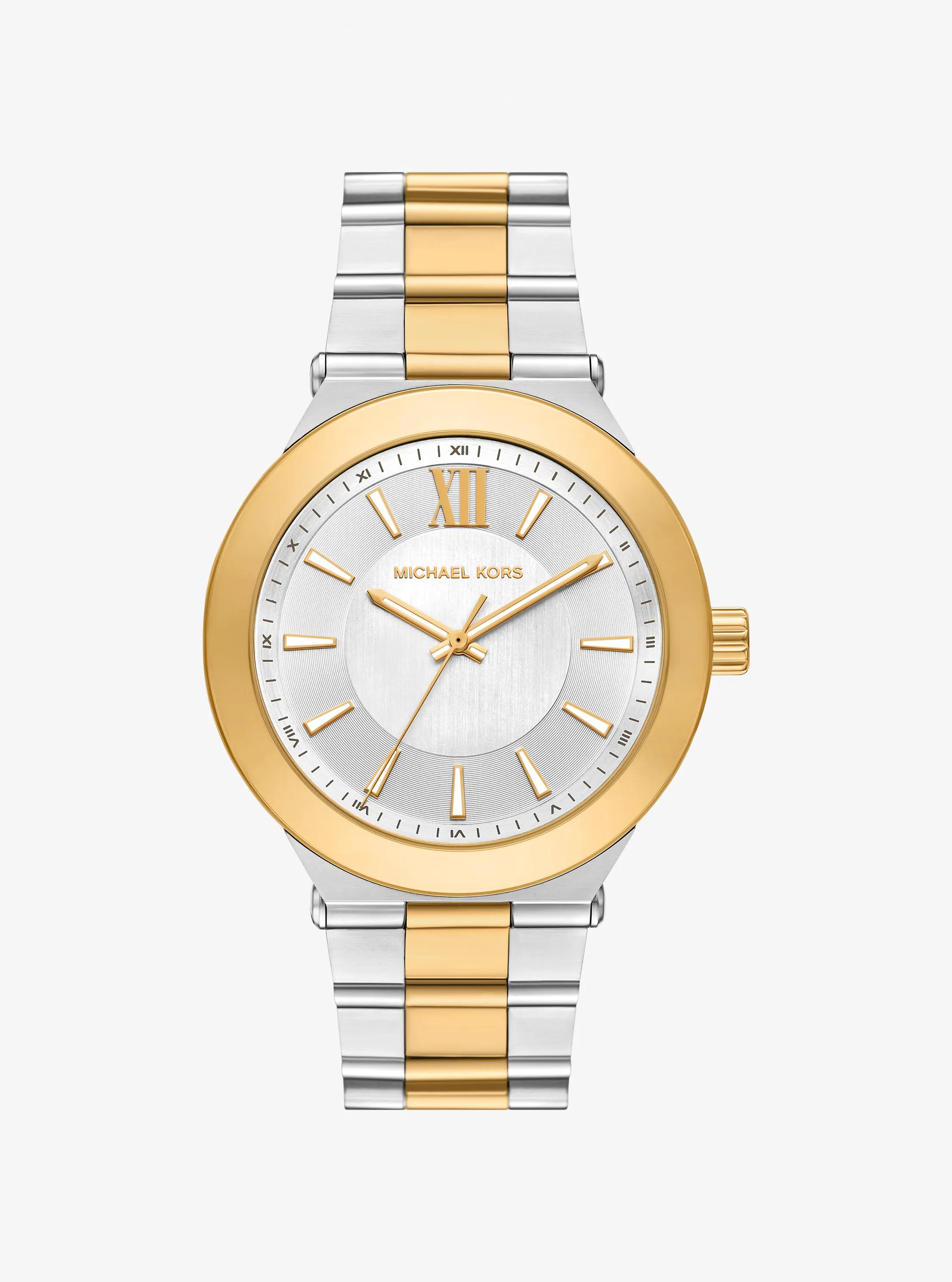 Oversized Billie Two-Tone Watch in Silver - One Size by