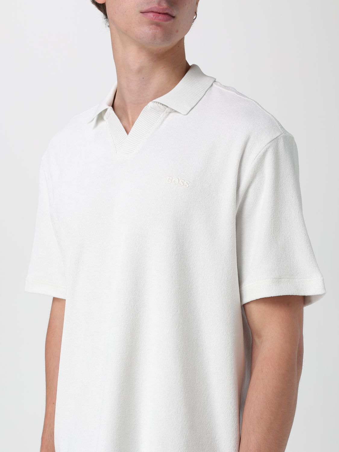 Polo Shirt BOSS Men color Sand