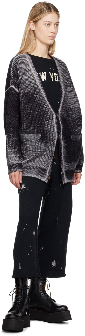 R13 Black Articulated Knee Sweatpants