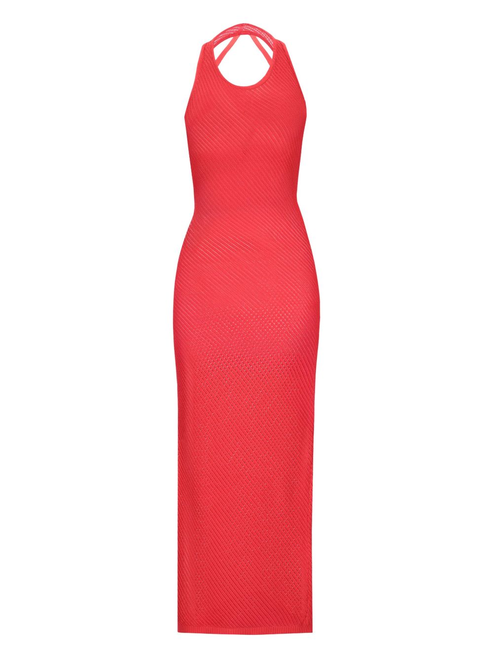 Laneus knitted dress - Red