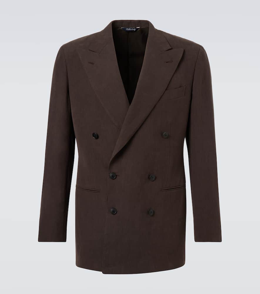 Saman Amel Linen canvas blazer