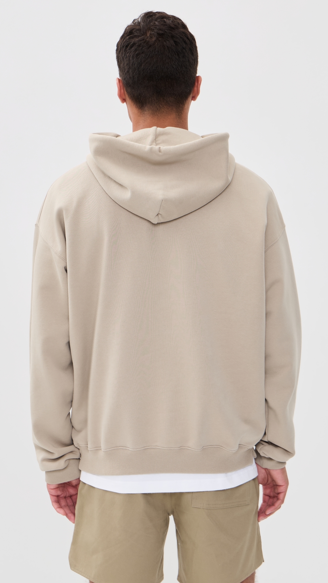 Shadow Logo Skate Hoodie Stone