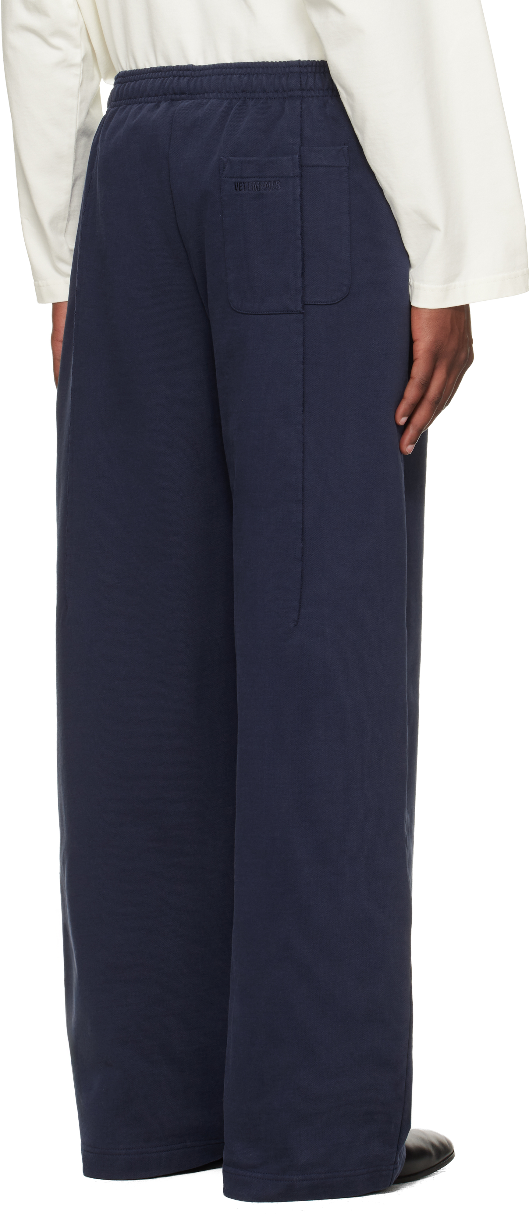 Navy Cut Sweatpants