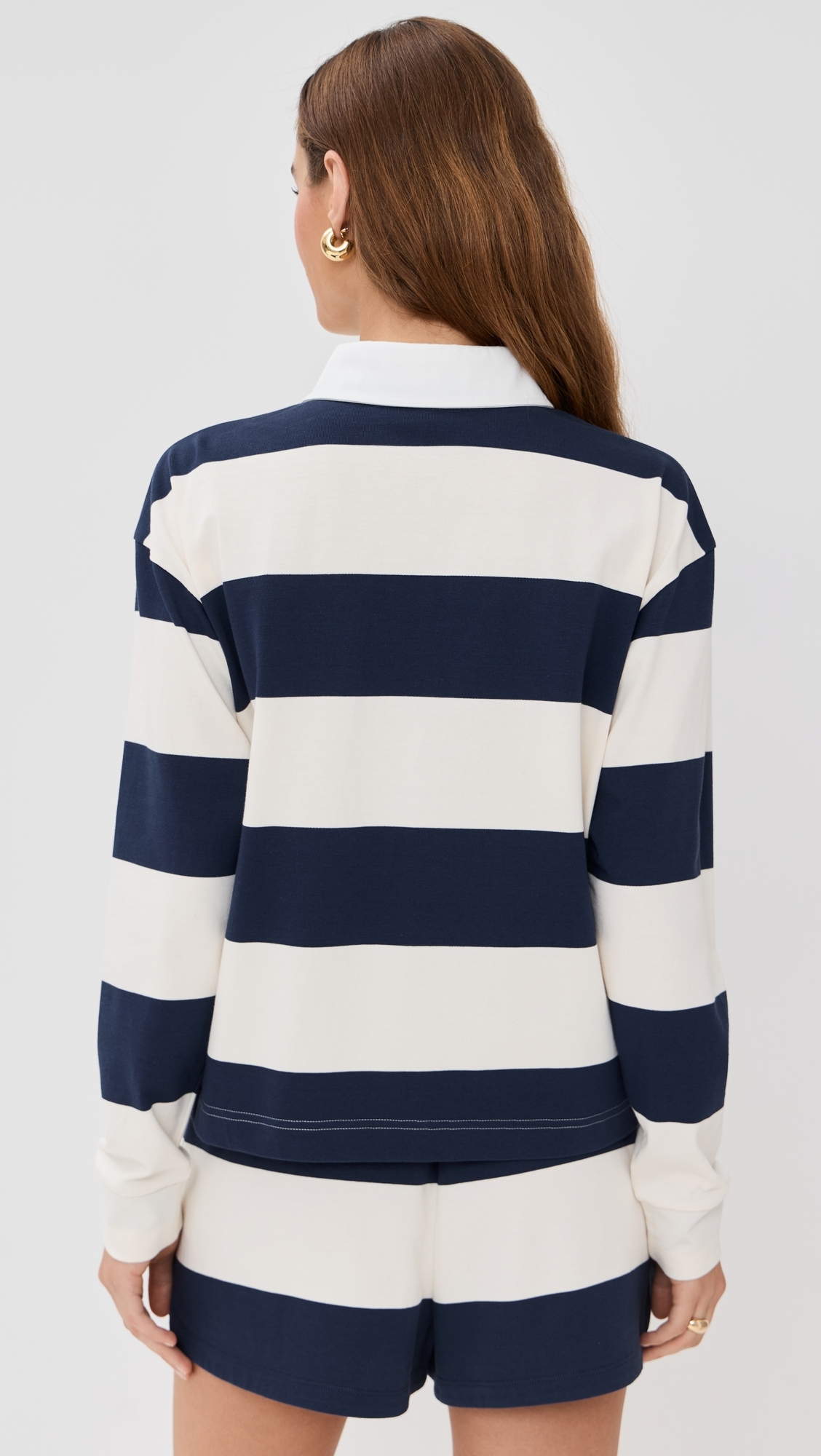 Hayley Polo Shirt Navy/Ivory