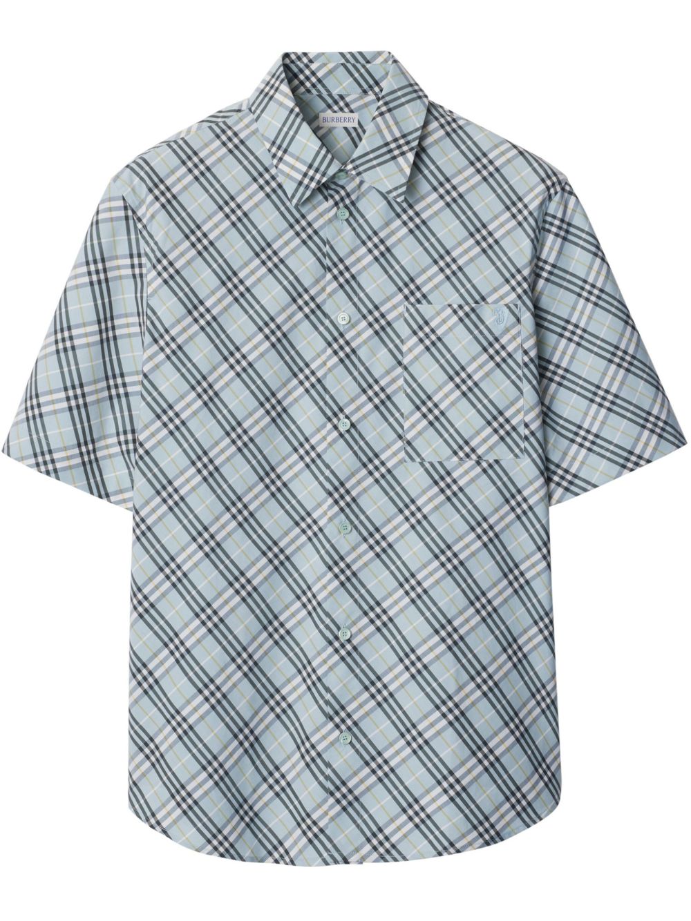 Check-pattern shirt - Blue