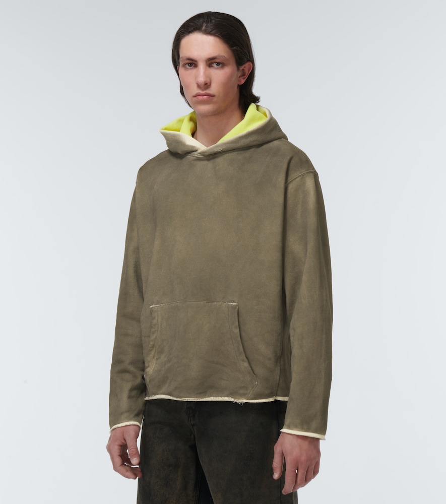 Last Nights cotton jersey hoodie