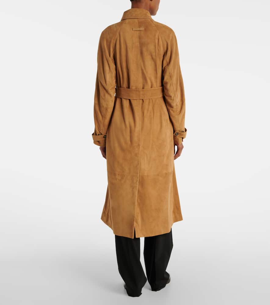 Ramona suede trench coat
