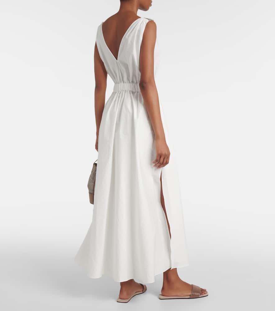 Pleated midi dress