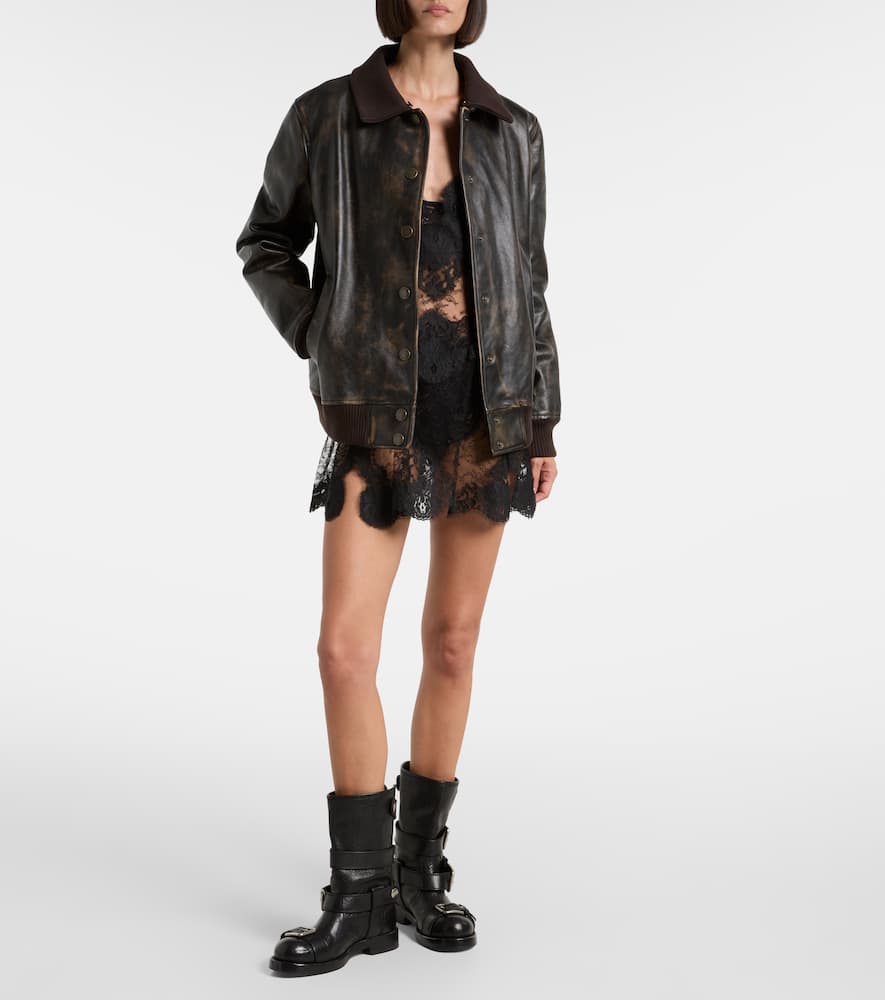 Sheer lace minidress