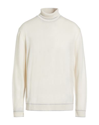 Platinum Man Turtleneck Cream Size S Wool