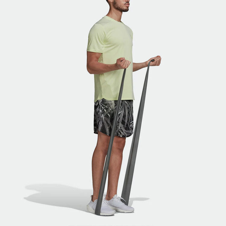 Men's Solid Color Logo Printing Round Neck Short Sleeve Green T-Shirt