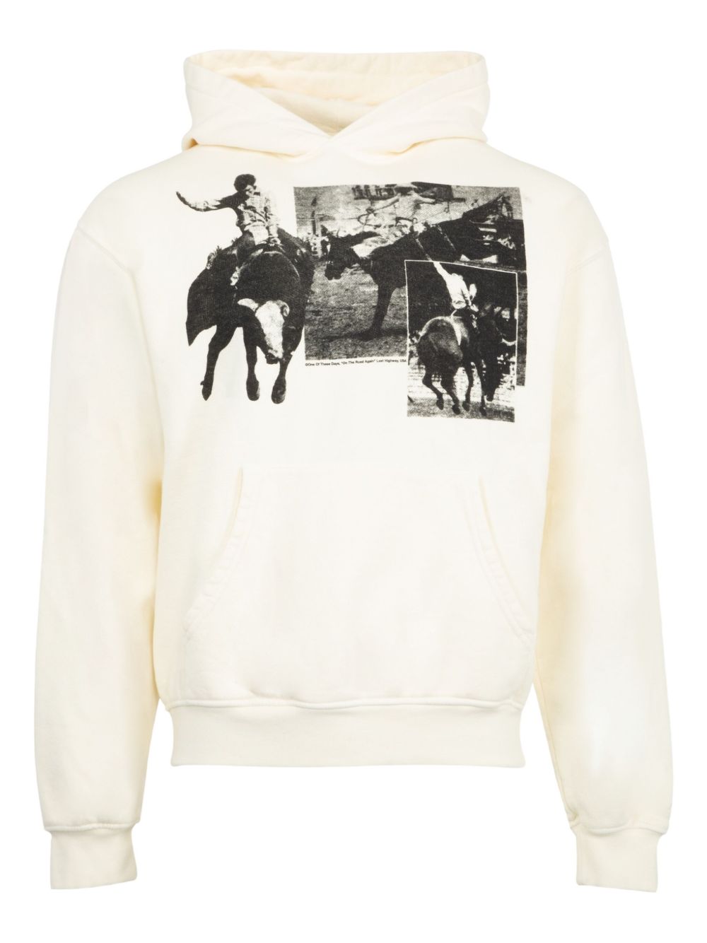 Graphic-print hoodie - White