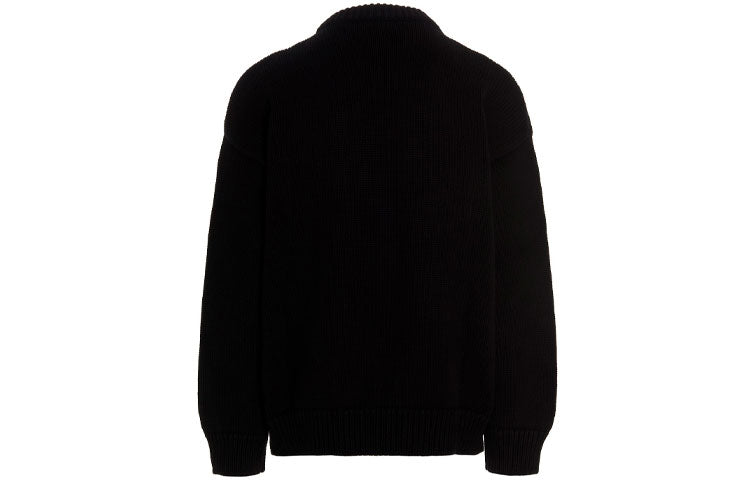 BB Laurel Crown Logo Crewneck Knitted Sweater 'Black'