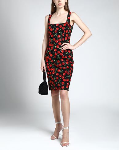 Woman Midi dress Black Size 6 Polyamide, Elastane