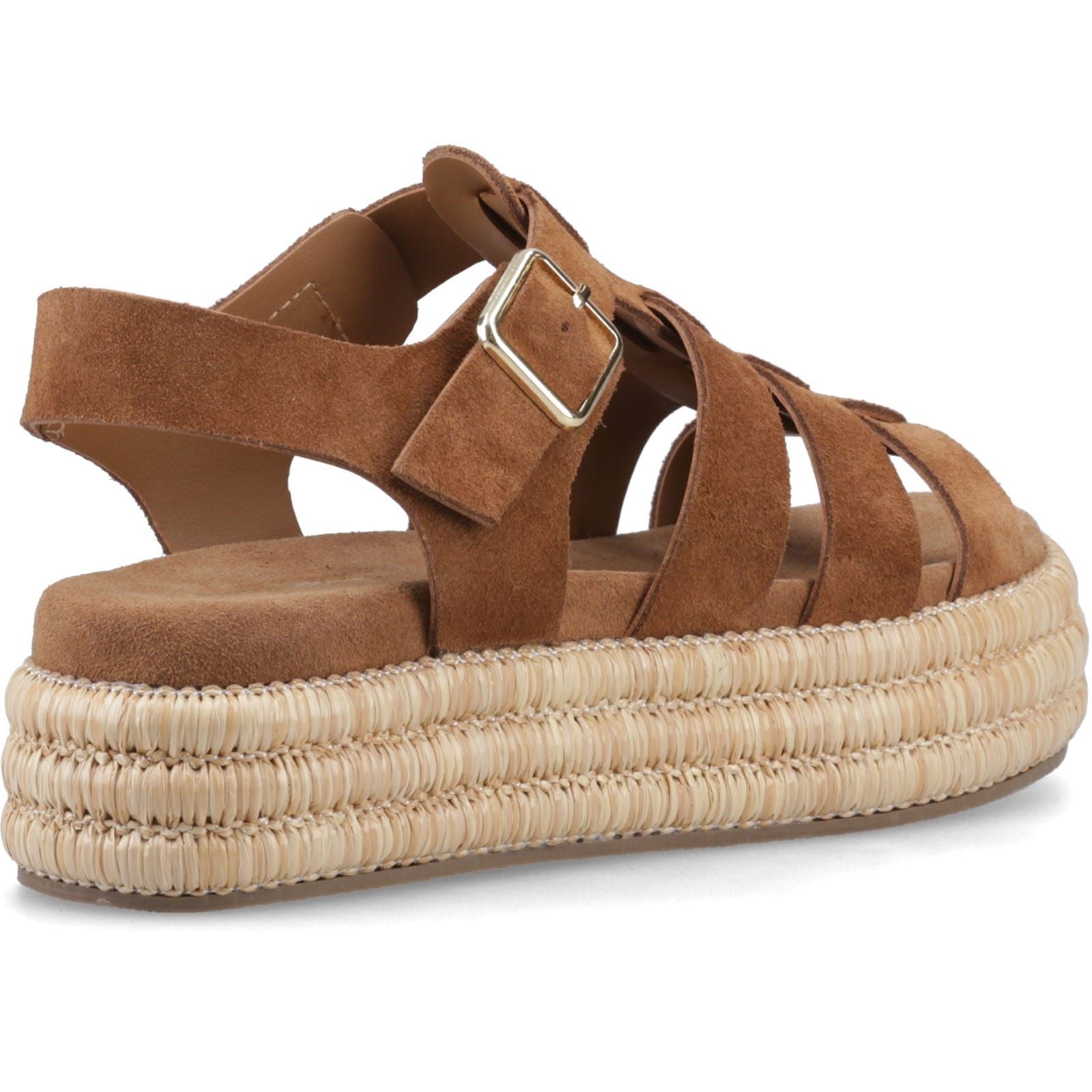 Hush Puppies Rosetta Gladiator Leather Women's Tan Sanda