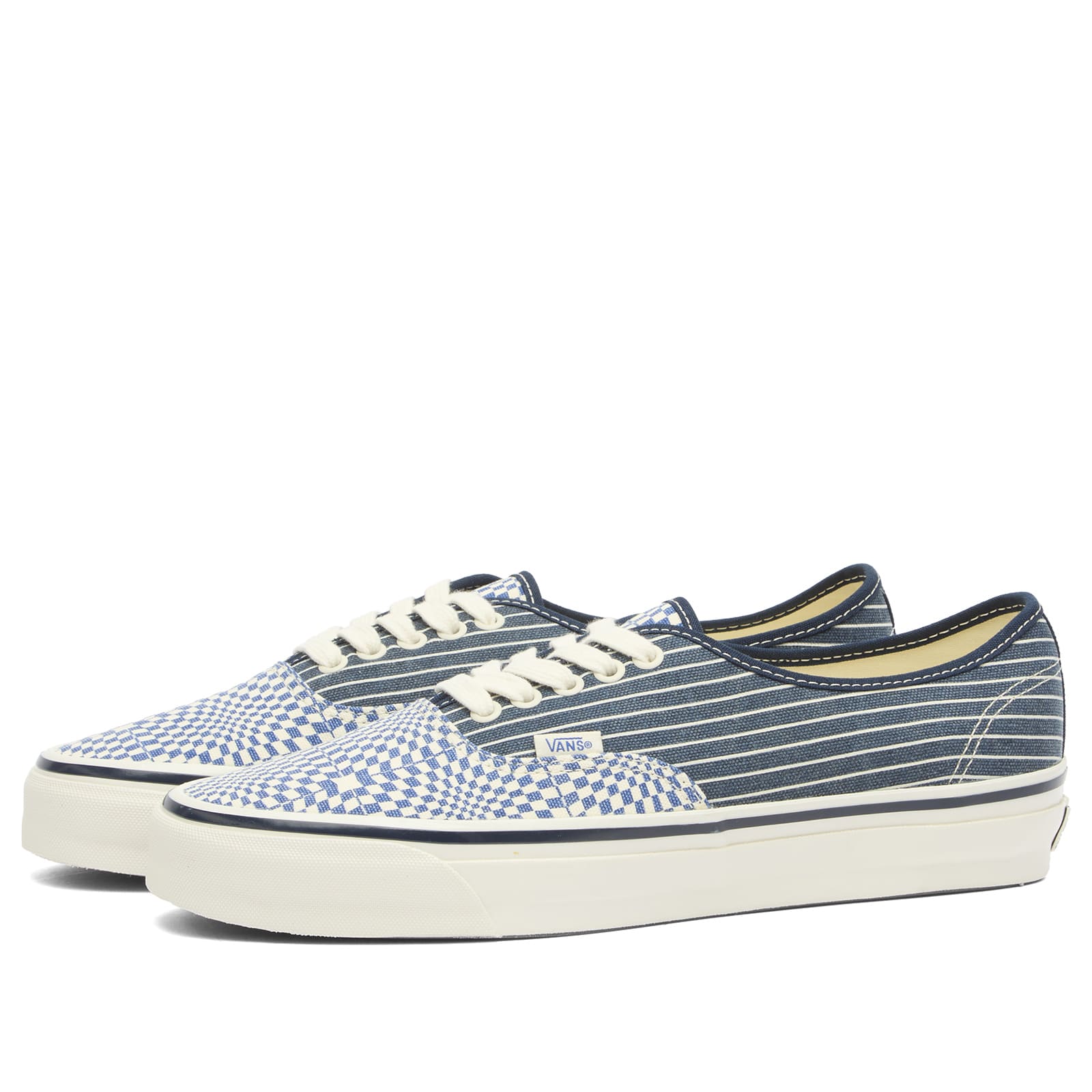 LX Authentic 44 Sneaker Optical Checkerboard Stripe