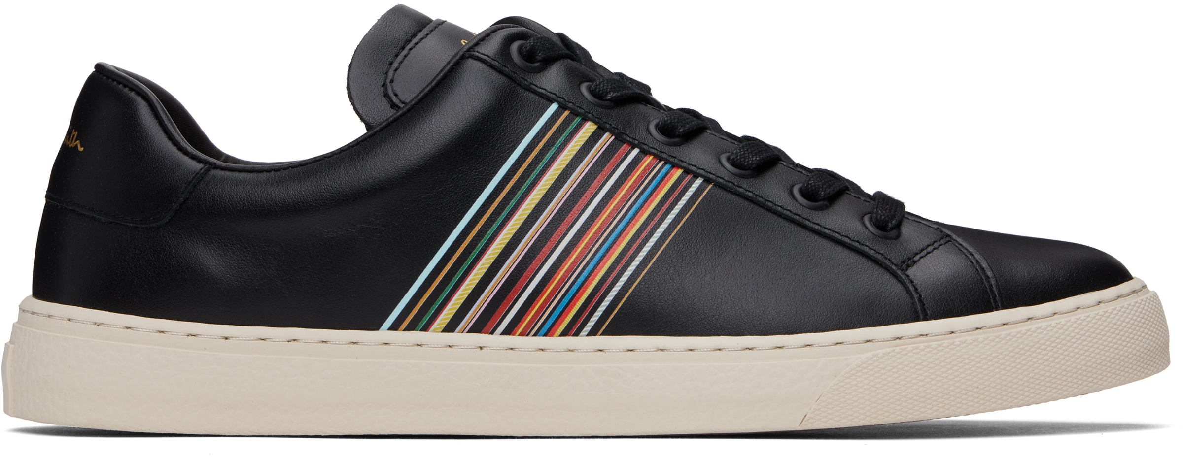 Paul Smith Black Leather Hansen Sneakers