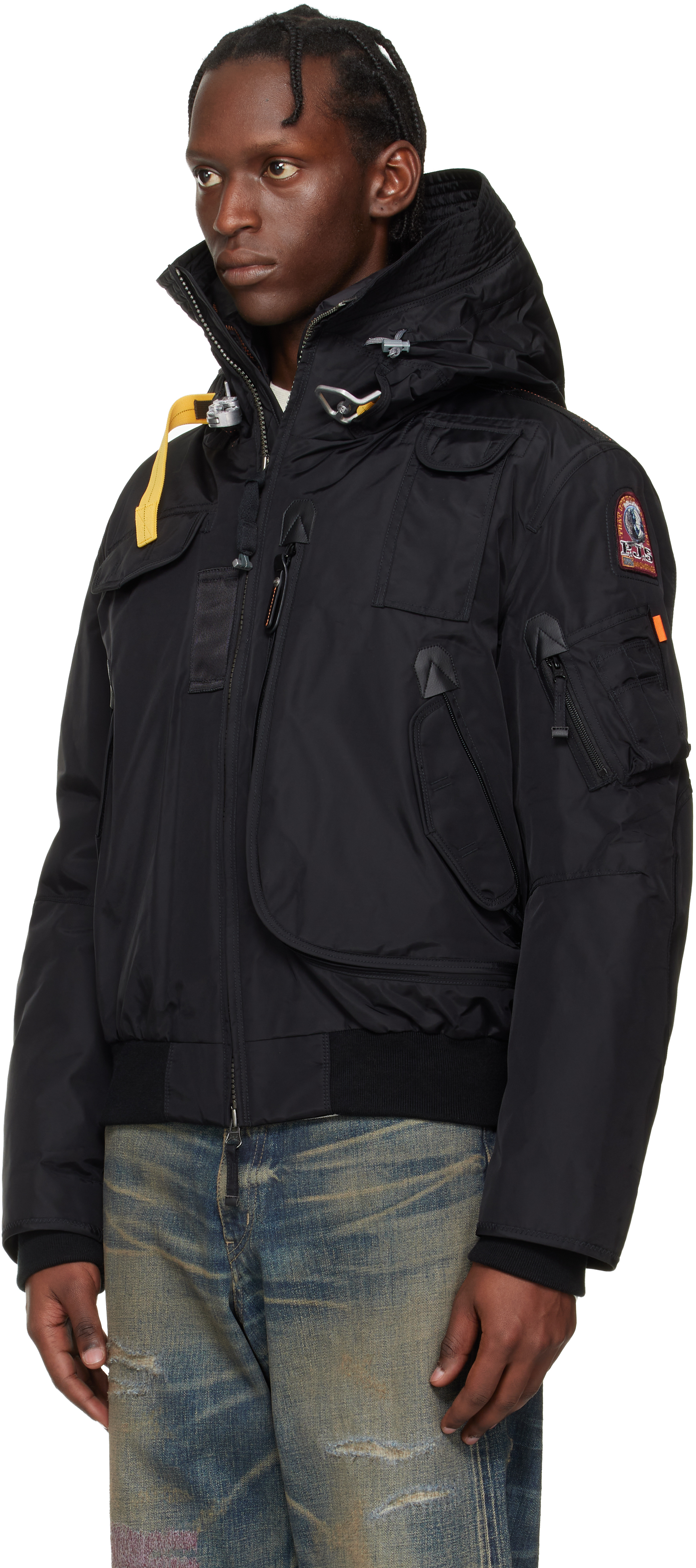 Black Gobi Hooded Down Jacket