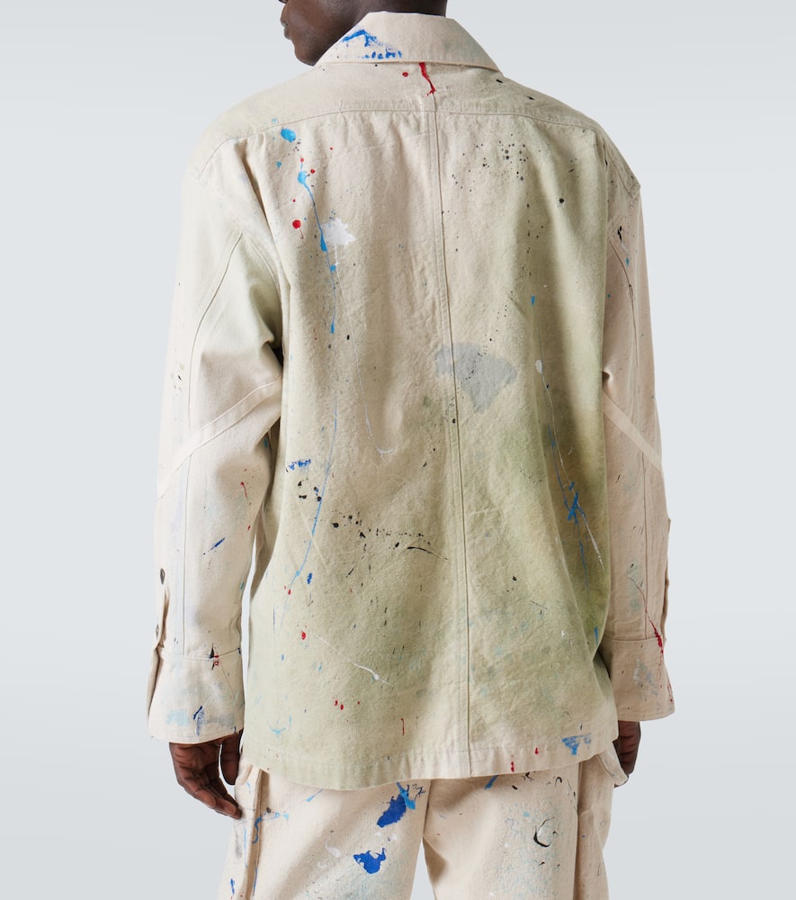 Painter printed cotton jacket