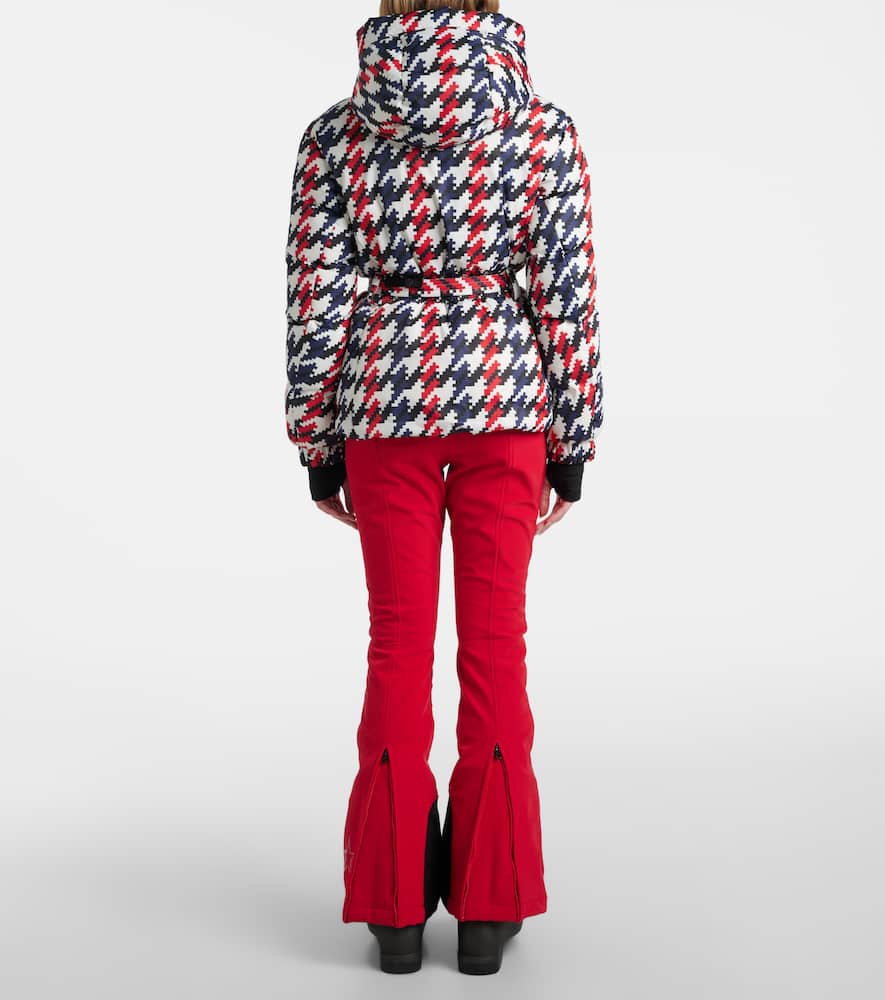Candice houndstooth down ski jacket