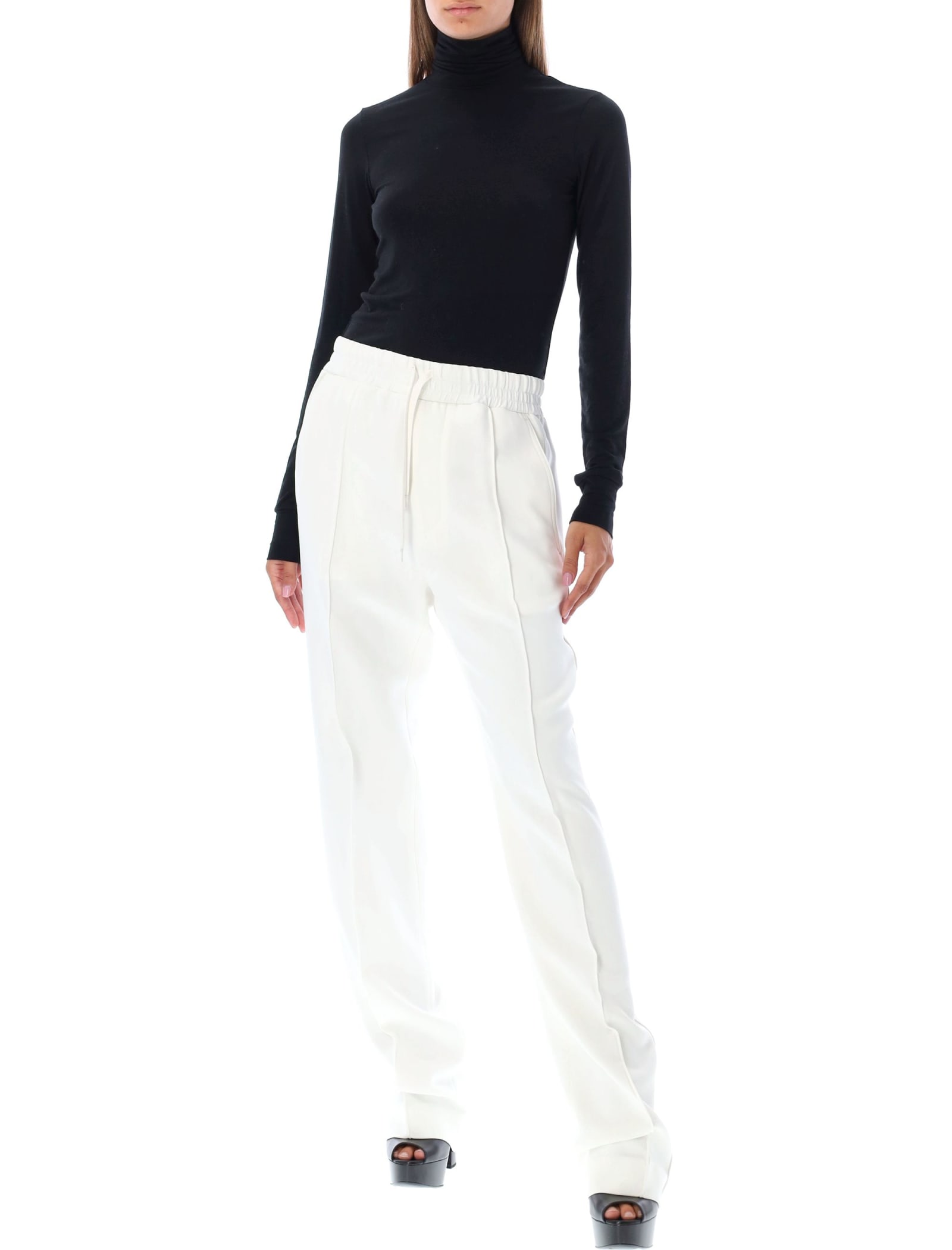 Straight-leg track pants - White