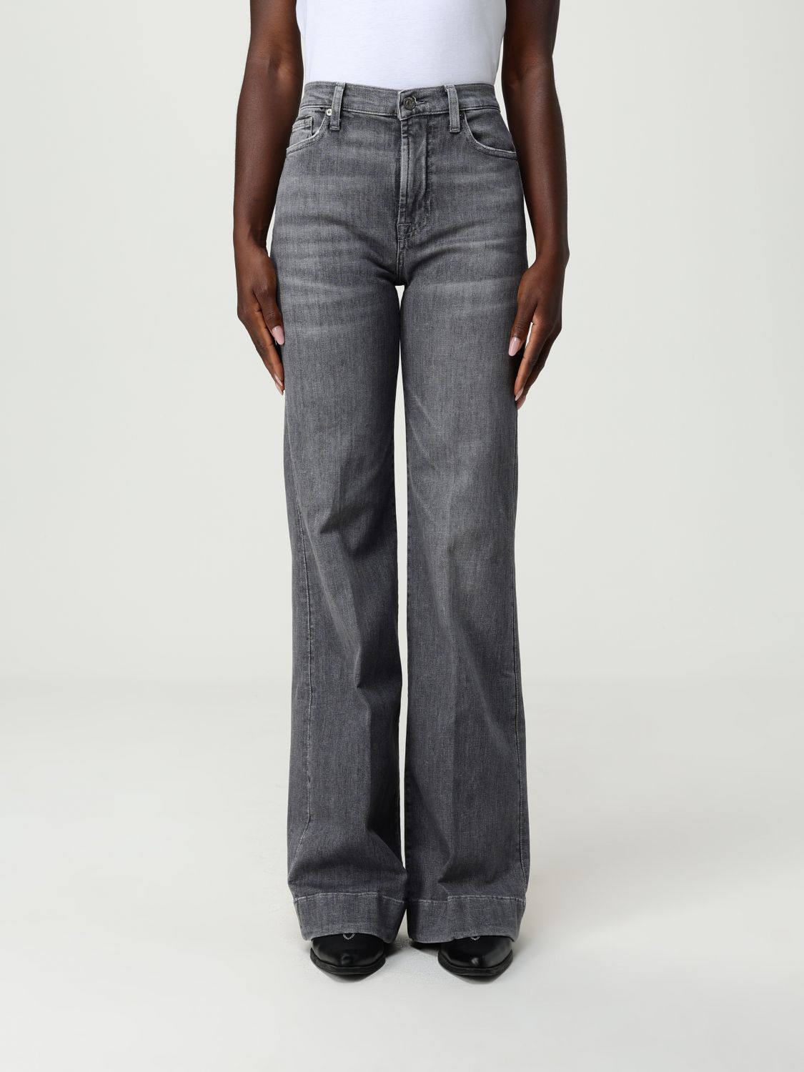 Jeans Woman color Grey