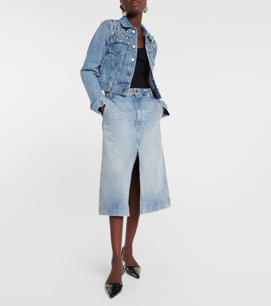 Charlene denim midi skirt