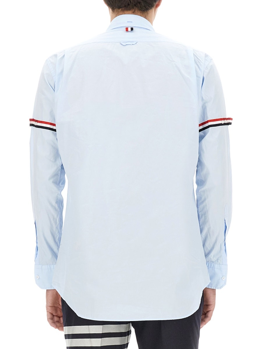 RWB-stripe long-sleeve shirt