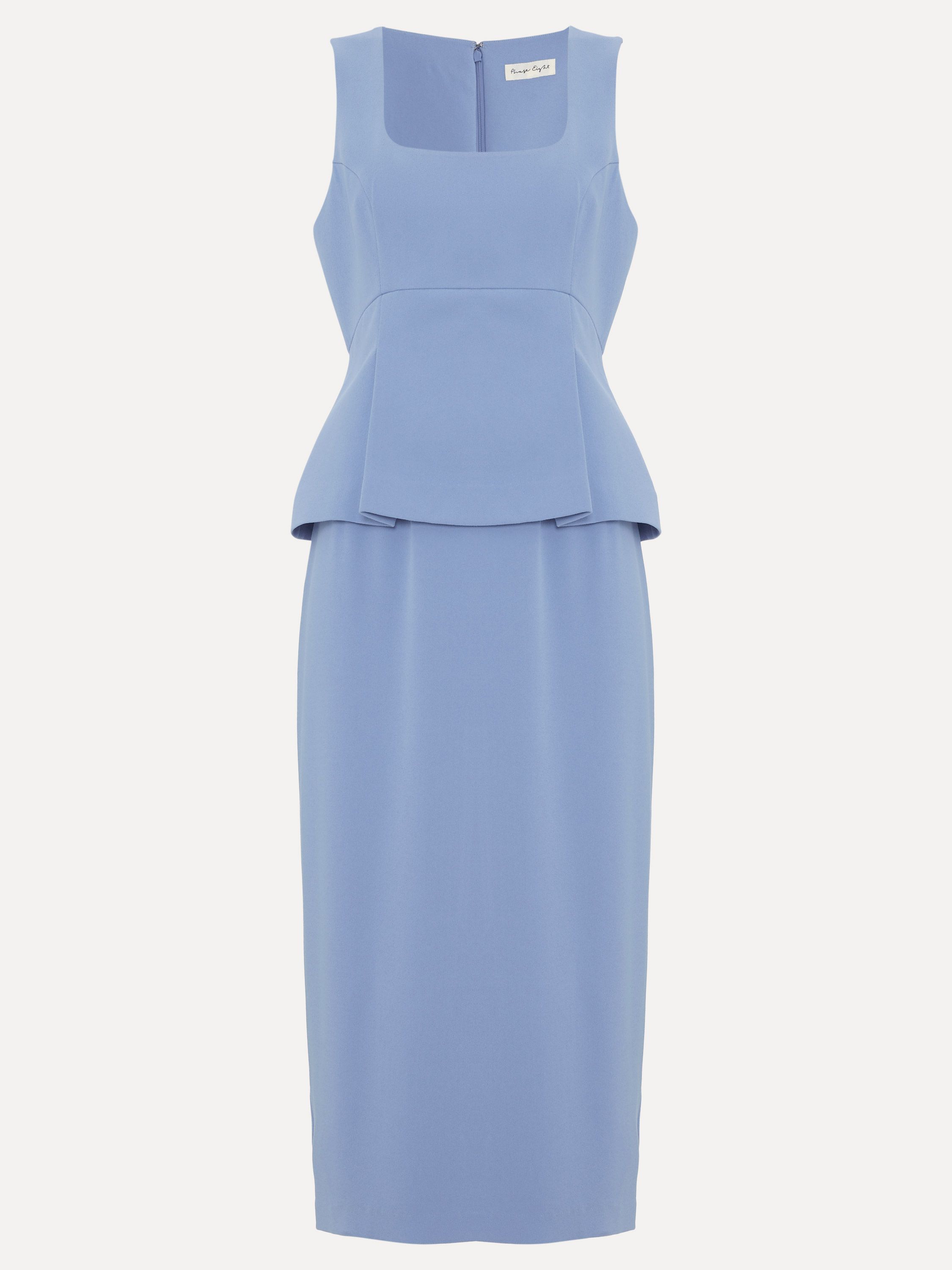 Phase Eight Demi Pale Blue Midi In Baby Blue
