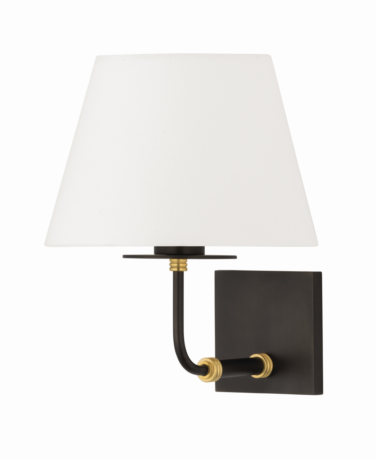 Aged Brass Wall Sconce from the Crown Heights Collection