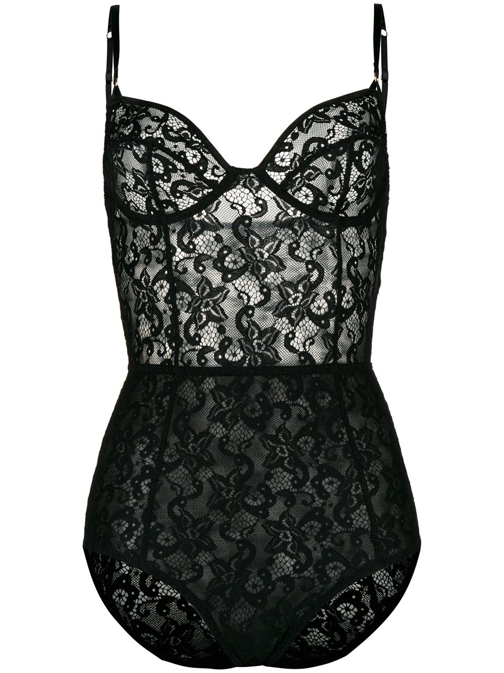 Emilia lace bodysuit - Black