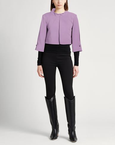 Gm Woman Jacket Lilac Size 6 Polyester, Elastane