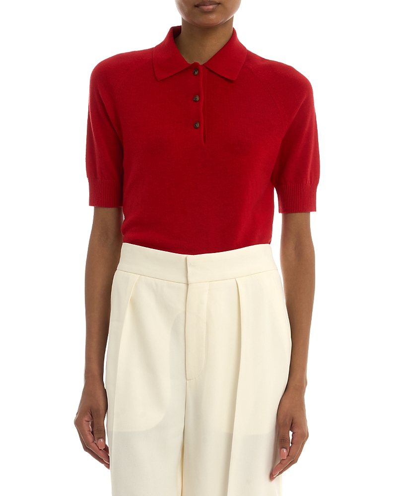 Polo Collar Merino Wool Shirt