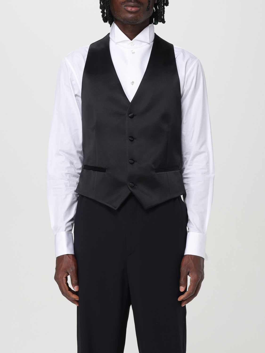 Suit Vest Men color Black