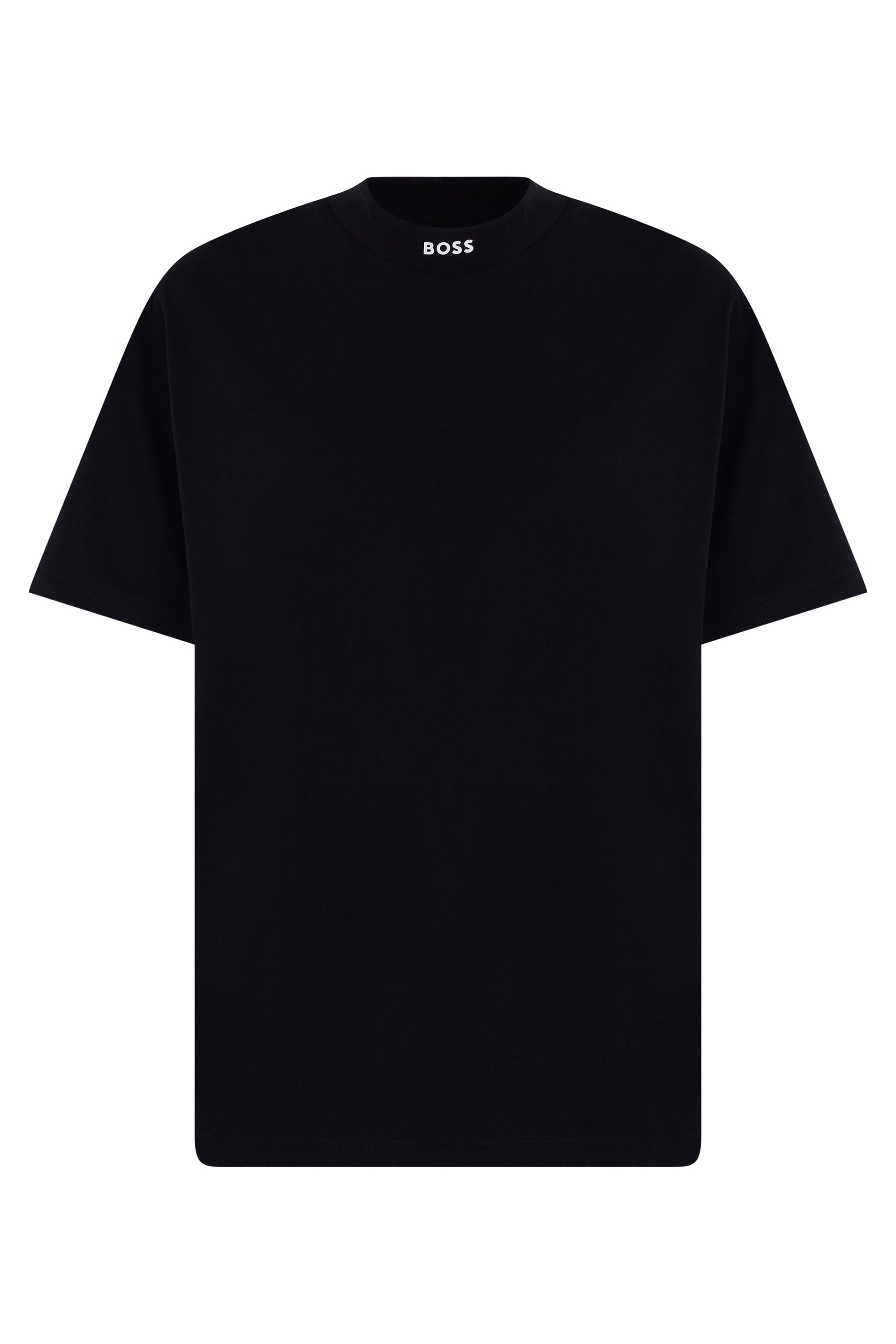 Crew Neck Cotton T-Shirt — Black