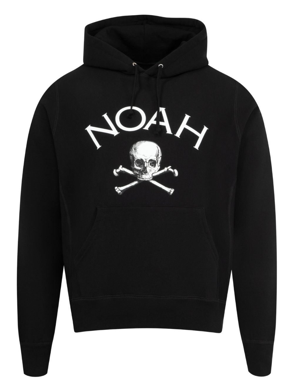 Skull-print hoodie - Black