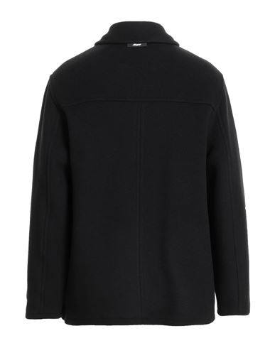 Man Coat Black Size 40 Virgin Wool, Polyamide