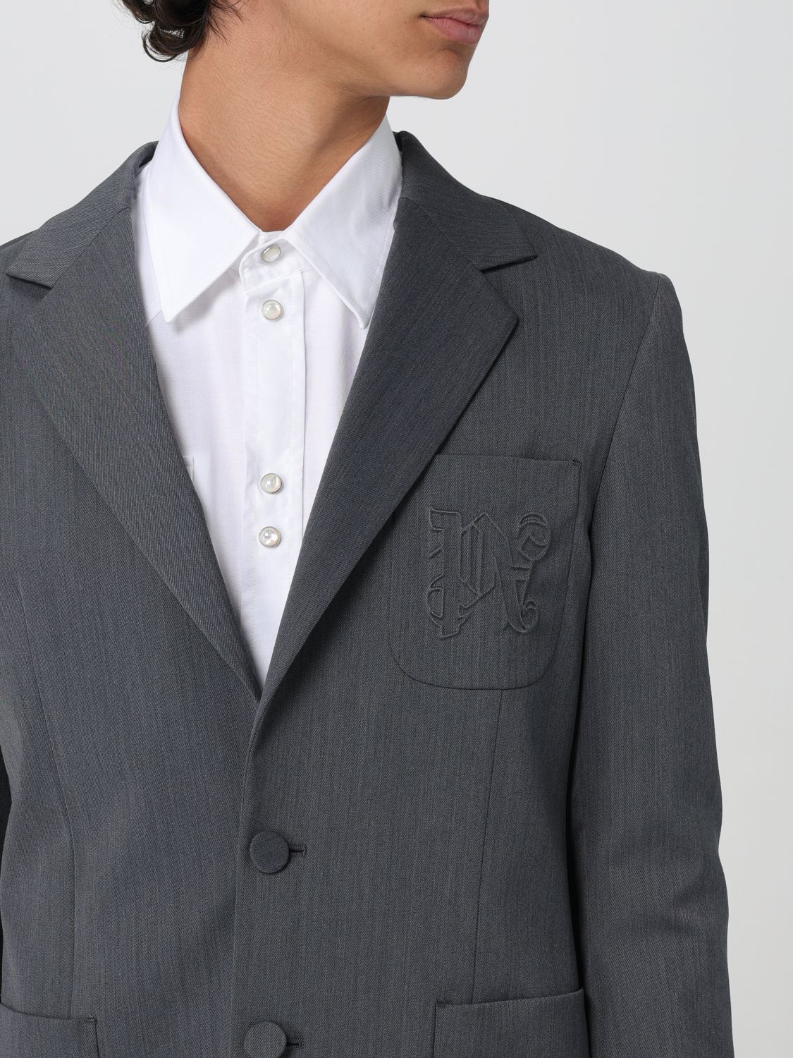 Blazer Men color Grey