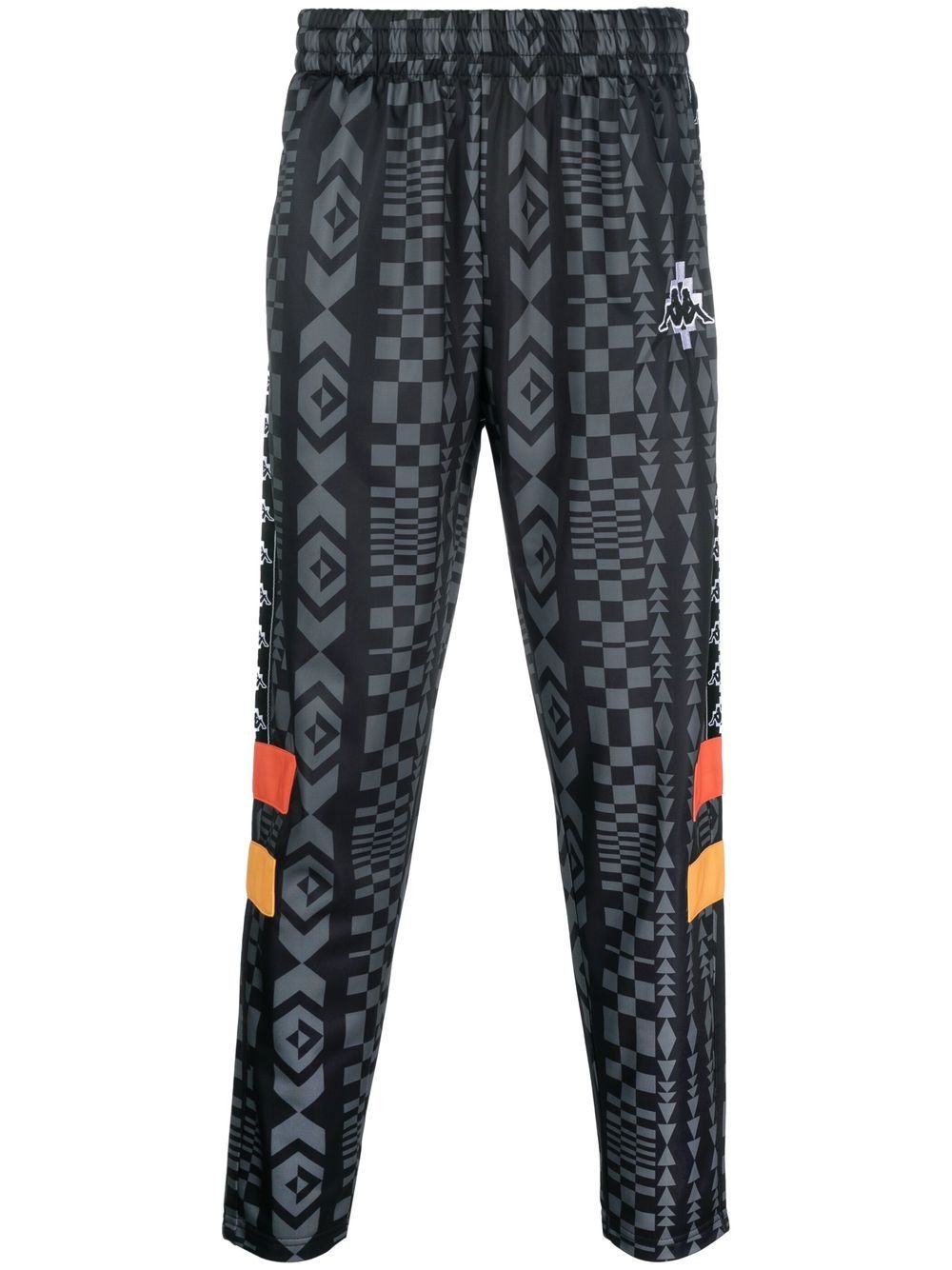 XKAPPA logo-patch track pants - Black