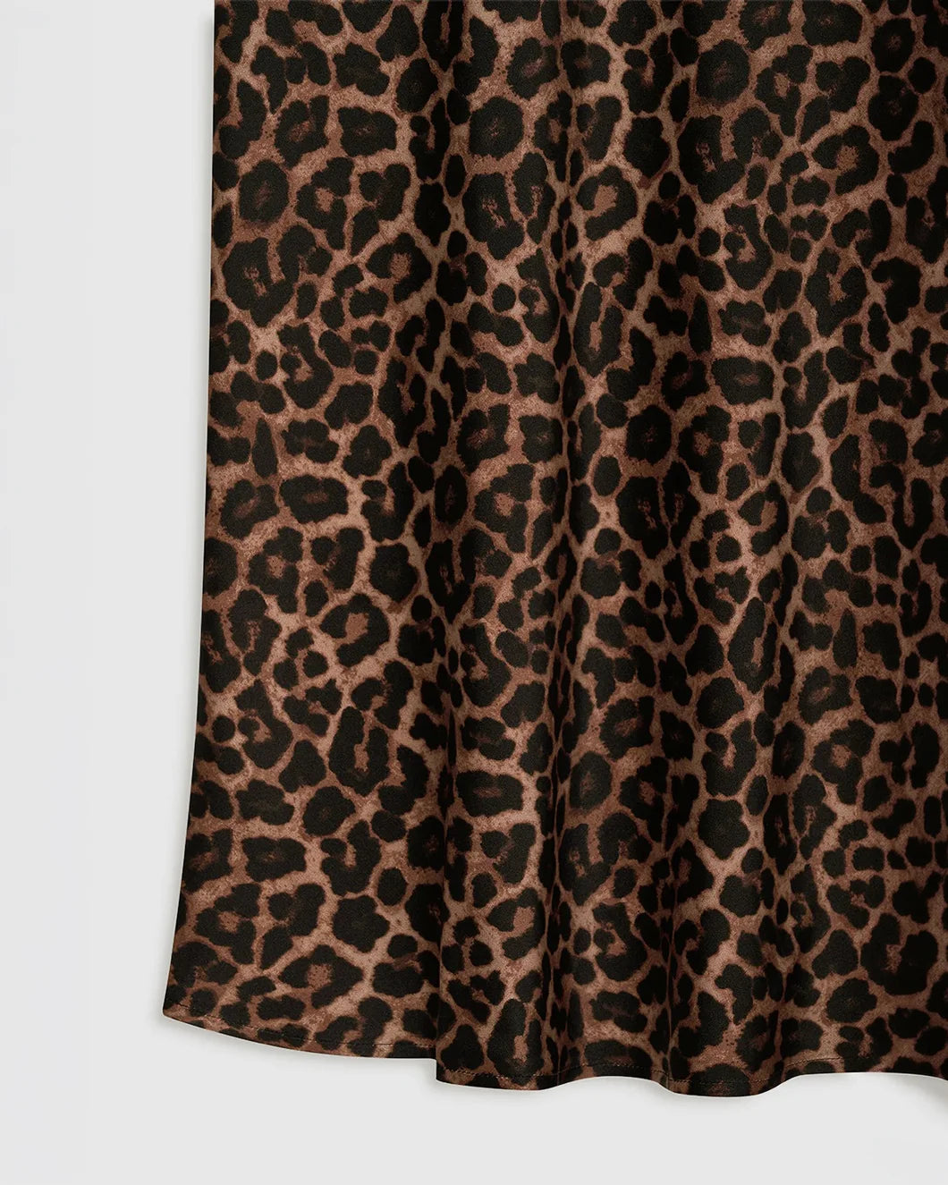 Printed Bar Silk Skirt