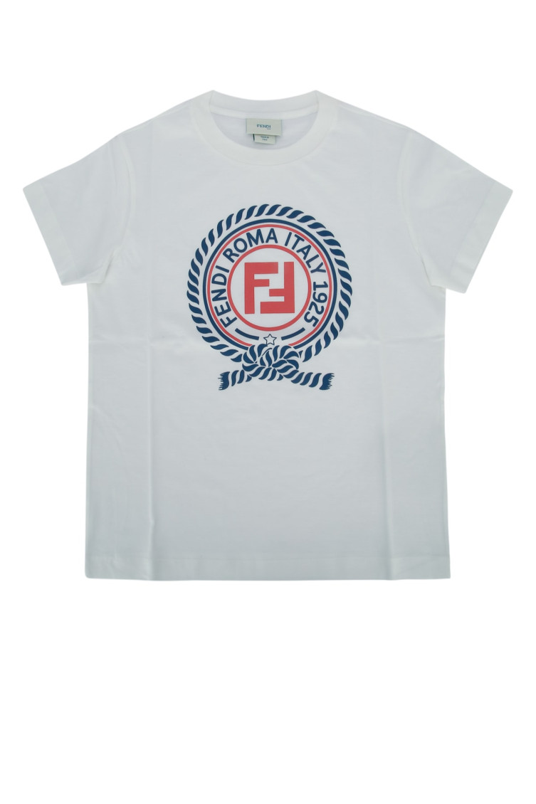 Kids White Graphic T-Shirt