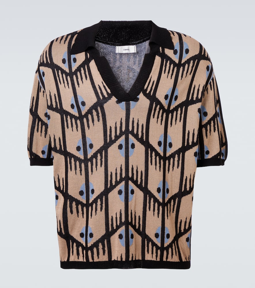 Jacquard polo shirt